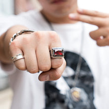 画像をギャラリービューアに読み込む, Vintage European And American Masonic Inlaid Stone Ring