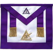 Carica l&#39;immagine nel visualizzatore di Gallery, Masonic Past Thrice Illustrious Master Apron PTIM Hand Embroidered