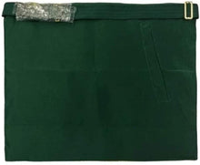 Carica l&#39;immagine nel visualizzatore di Gallery, Scottish Rite Master Mason Handmade Embroidery Apron - Brown and Green