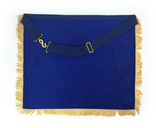 Charger l&#39;image dans la galerie, Masonic Blue Lodge Past Master Gold Machine Embroidery Freemasons Apron