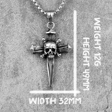 Carica l&#39;immagine nel visualizzatore di Gallery, Alloy Pendant Skull Head Cross Fashion Personalized Jewelry