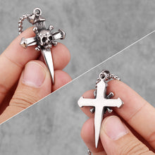 画像をギャラリービューアに読み込む, Alloy Pendant Skull Head Cross Fashion Personalized Jewelry