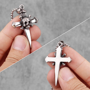 Alloy Pendant Skull Head Cross Fashion Personalized Jewelry