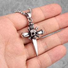 Carica l&#39;immagine nel visualizzatore di Gallery, Alloy Pendant Skull Head Cross Fashion Personalized Jewelry