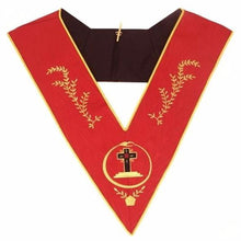 Load image into Gallery viewer, Masonic AASR collar 18th degree - Knight Rose Croix - Ouroboros + Latin Cross | Regalia Lodge