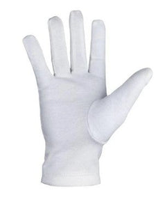 Masonic Regalia 100% Cotton White Gloves Plain (2 Pairs)