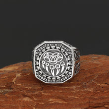 Load image into Gallery viewer, Beowulf Regalia Handcrafted Stainless Steel Veles Signet Ring