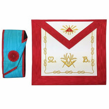 Charger l&#39;image dans la galerie, Masonic Blue Lodge worshipful Master Mason Apron and sash set