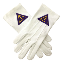 Charger l&#39;image dans la galerie, High Quality Royal &amp; Select White Cotton Masonic Glove (2 Pairs) | Regalia Lodge