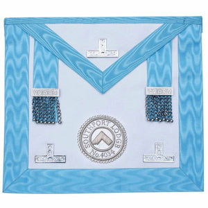 Worshipful Master Apron With Lodge Logo | Regalia Lodge