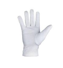 Carica l&#39;immagine nel visualizzatore di Gallery, Masonic White Soft Leather Gloves Square Compass &amp; G Yellow Blue