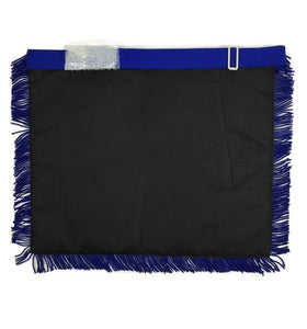 Masonic Past Master Apron Blue With Fringe