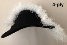 Cargar imagen en el visor de la galería, Past Grand Master Knights Templar Commandery Chapeau - All Black Plumes