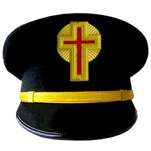 Load image into Gallery viewer, PAST COMMANDER KNIGHT TEMPLAR COMMANDERY CAP - GOLD METAL EMBROIDERED WITH RAYS