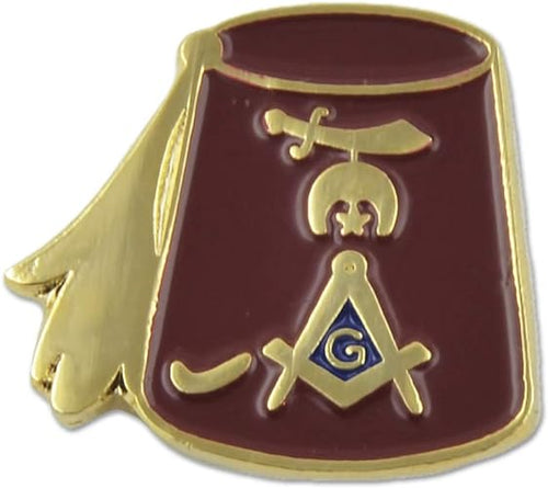 Shriner Fez Masonic Lapel Pin
