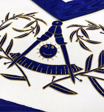 Carica l&#39;immagine nel visualizzatore di Gallery, Masonic Past Master Apron Hand Embroided Apron