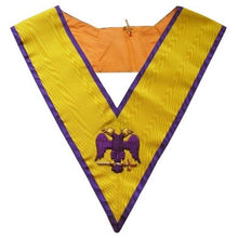 Load image into Gallery viewer, Masonic Memphis Misraim Hand Embroidered Collar - 95 Degree