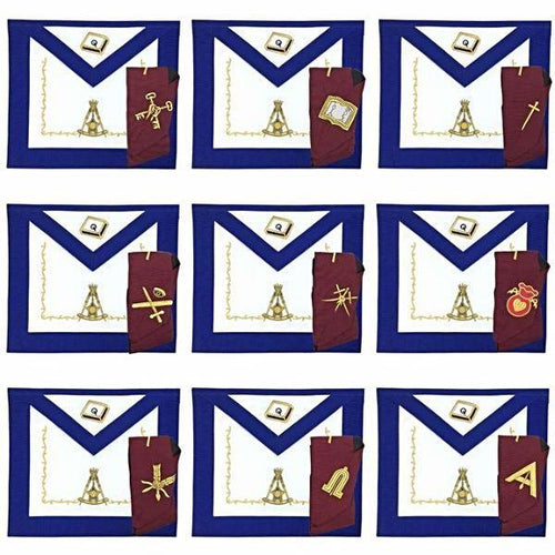 Masonic Regalia 14th Degree Officers Apron and Collar Set | Regalia Lodge