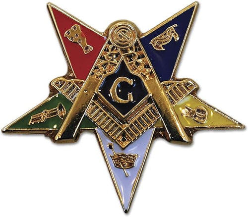 Order of The Eastern Star Patron Masonic Lapel Pin