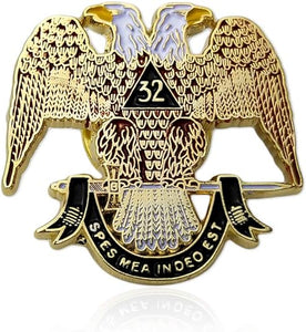 Scottish Rite 32nd Degree Masonic Lapel Pin Badge