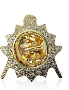 "Square & Compass Gold & Blue Masonic Lapel Pin "