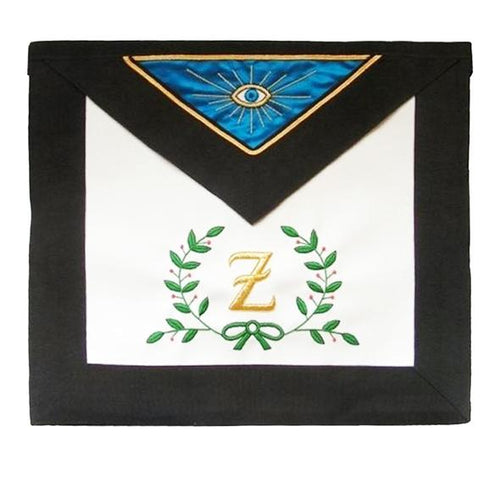 Masonic Scottish Rite Leather Masonic apron - AASR - 4th degree - Acacia