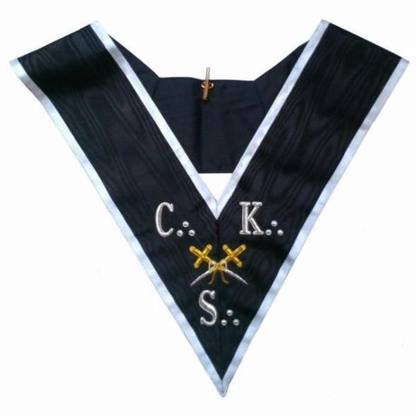 Masonic collar - AASR - 30th degree - CKS - Cross Swords