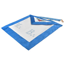 Carica l&#39;immagine nel visualizzatore di Gallery, Master Mason Blue Lodge French Regulation Apron - Blue Ribbon Machine Embroidery | Regalia Lodge