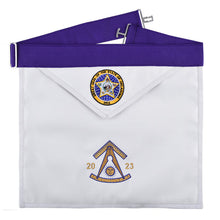 Load image into Gallery viewer, Past Master Blue Lodge California Regulation Apron - Great Seal Of The State Of Oklahoma