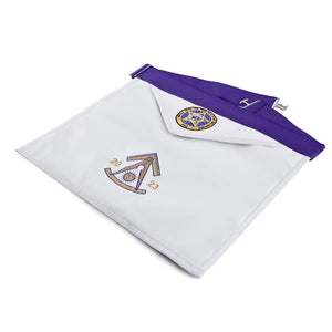 Past Master Blue Lodge California Regulation Apron - Great Seal Of The State Of Oklahoma