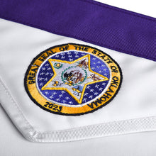 Load image into Gallery viewer, Past Master Blue Lodge California Regulation Apron - Great Seal Of The State Of Oklahoma