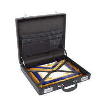 Charger l&#39;image dans la galerie, Masonic regalia apron Case/briefcase-masonic attache-high quality leather master mason briefcase With double combination lock