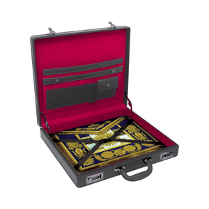 Masonic regalia apron Case/briefcase-masonic attache-high quality leather master mason briefcase With double combination lock