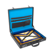 Cargar imagen en el visor de la galería, Masonic regalia apron Case/briefcase-masonic attache-high quality leather master mason briefcase With double combination lock