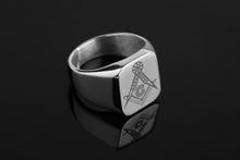 Load image into Gallery viewer, Cast Masonic Religious Ring Stainless Steel