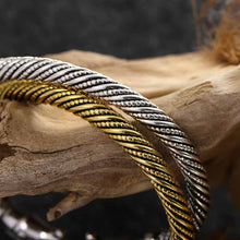 Load image into Gallery viewer, Beowulf Regalia Handcrafted Stainless Steel Dragon Head Torc Bracelet