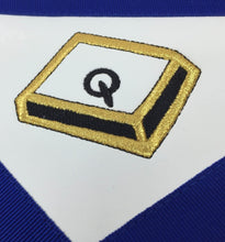 画像をギャラリービューアに読み込む, Masonic Blue Lodge 14th Degree Machine Embroidered Lambskin Apron