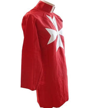 Charger l&#39;image dans la galerie, Masonic Knight Malta Tunic Red with (8 pointed) Maltese Cross