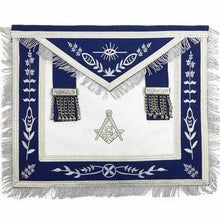 Load image into Gallery viewer, Masonic Blue Lodge G Master Mason Silver Machine Embroidery Freemasons Apron