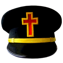 Load image into Gallery viewer, PAST COMMANDER KNIGHTS TEMPLAR COMMANDERY FATIGUE CAP - HAND EMBROIDERED