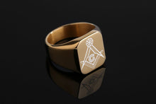 Carica l&#39;immagine nel visualizzatore di Gallery, Cast Masonic Religious Ring Stainless Steel