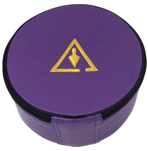 Royal & Select Cryptic Masonic Hat/Cap Case Purple