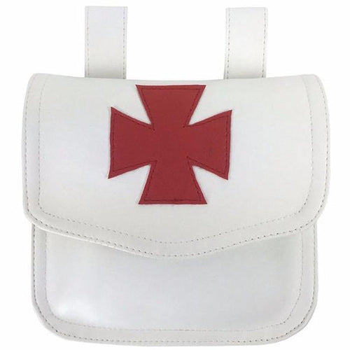 Knight Templar Alms Bag White