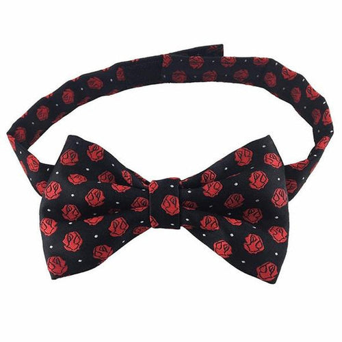 Masonic Rose Croix polkadot Bow Tie with Red Logo