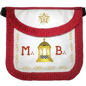 Masonic Scottish Rite Round Apron - AASR - Master Mason - MB Temple