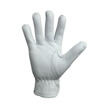 Load image into Gallery viewer, Masonic Regalia White Soft Leather Gloves Square Compass Yellow