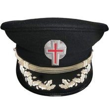 Load image into Gallery viewer, SIR KNIGHT KNIGHTS TEMPLAR COMMANDERY FATIGUE CAP - SILVER VINEWORK -Regalia Lodge