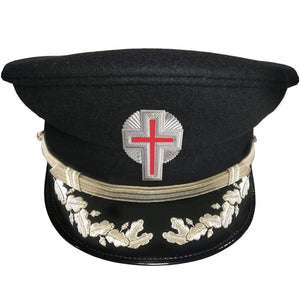 SIR KNIGHT KNIGHTS TEMPLAR COMMANDERY FATIGUE CAP - SILVER VINEWORK -Regalia Lodge