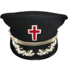 Load image into Gallery viewer, SIR KNIGHT KNIGHTS TEMPLAR COMMANDERY FATIGUE CAP - SILVER VINEWORK -Regalia Lodge