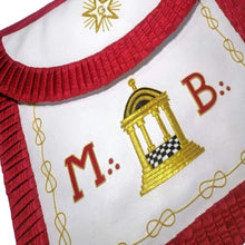 Carica l&#39;immagine nel visualizzatore di Gallery, Masonic Scottish Rite Round Apron - AASR - Master Mason - MB Temple